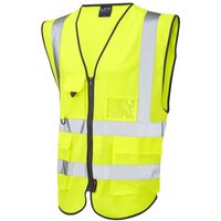Leo Lynton Yellow Zip-Up Hi-Vis Vest M ARC31605