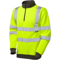 Leo EcoViz Brynsworthy Men’s Yellow Quarter-Zip Sweatshirt M