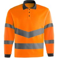 Arco Orange Long-Sleeve Hi-Vis Polo Shirt M ARC11123