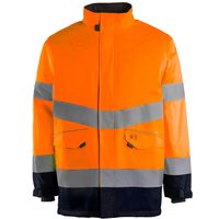 Arco OrangeNavy Waterproof Hi-Vis Coat M ARC11265