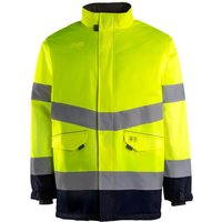 Arco YellowNavy Waterproof Hi-Vis Coat M ARC11273