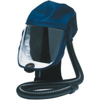 Sundstrom H06-0212 Blue Polyester, Polyvinyl Chloride, Calcium Protective Hood, Resistant to Chemical Resistant
