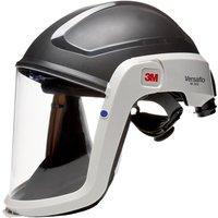 3M M300 White, Black Safety Helmet Chin Strap Included Ventilated