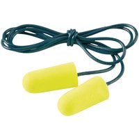 3M E-A-Rsoft Yellow Neon Corded Disposable Earplugs Pack of 200