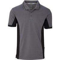Trojan Contrast GreyBlack Wicking Polo Shirt L ARC09171