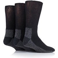 Workforce Iomi Footnurse Men’s Black Diabetic Work Socks (Pack of Three Pairs) 6-11