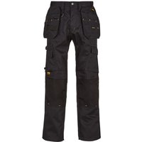 Dewalt Pro Tradesman Mens Black Work Trousers 30T ARC03222