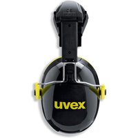 uvex K Ear Shells for Helmets, 30 dB, Black, Yellow