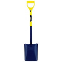 Pegdev Taper-Mouth Builders Shovel with Lug â Fibreglass Polyfibre Handle for Construction