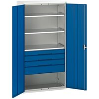 Bott Verso 1050mm Three-Shelf/Four-Drawer Kitted Cupboard