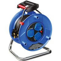 Brennenstuhl Garant 3-way Socket Outlet Cable Reel 25M Heavy Duty Cable, Black