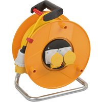 Brennenstuhl 110V Cable Reel – Heavy Duty 1.5Mm Thick Cable – 50 Metre Cable Length – 1138873, Black