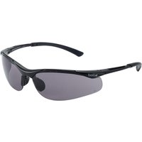 Bolle Safety CONTOUR II Safety Glasses, Anti-Scratch, Anti-Fog Coating, Smoked Polycarbonate Lens, Nylon