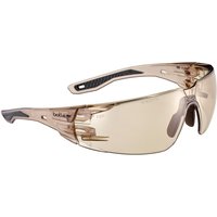 Bolle Safety RUSH 2.0 Safety Goggles, Scratch Protection, Brown, Brown Polycarbonate Lens, Polycarbonate