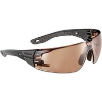 Bolle Safety RUSH Plus 2.0 Safety Goggles, Scratch Resistant, Bronze, Brown Polycarbonate Lens, Polycarbonate