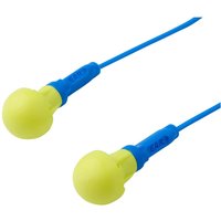 3M E.A.R Push-Ins Series Blue, Yellow Disposable Ear Plugs, 35 dB Rated 100