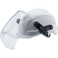 uvex Clear Polycarbonate Visor with Brow, Chin, Face Guard, Resistant To Electric Arc Resistant, Molten Metal, Liquid