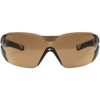uvex pheos nxt Safety Glasses, Anti-Scratch, Anti-Fog, Brown, Black, White Polycarbonate Lens, Plastic