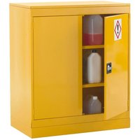Link 51 Yellow Two-Shelf Hazardous-Substance Cabinet 915mm x 505mm x 1070m