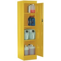 Link 51 Yellow Three-Shelf Hazardous-Substance Cabinet 477mm x 505mm x 1905mm