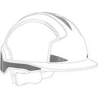JSP CR2 EVOLite Silver Reflective Helmet Stickers (Pack of 10)