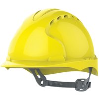 JSP Evo3 Yellow Vented Slip-Ratchet Safety Helmet ARC12604