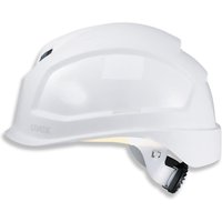uvex Pheos B-S-WR White Vented Reduced-Peak Wheel-Ratchet Safety Helmet