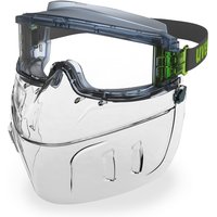 uvex Clear Polycarbonate Face Shield with Face Guard with Visor Guard, Resistant To Crush Resistant, Cut Resistant, Dust