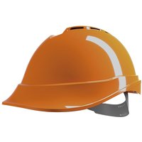 MSA Safety V-Gard 200 Orange Safety Helmet Ventilated Adjustable