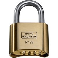 Burg Wächter No. 99 Ni 50 SB Padlock Brass Combination Lock Weathe...