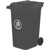 GPC Dark Grey 240L Wheelie Bin