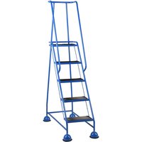RS PRO Steel 5 steps Step Ladder, 1.27m platform height, 3.02 m open length