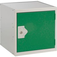 Link 51 Green Metal Cube Locker 300mm x 300mm x 300mm