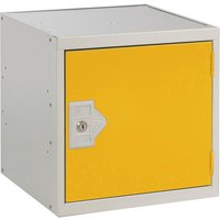 Link 51 Yellow Metal Cube Locker 300mm x 300mm x 300mm