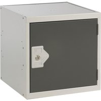 Link 51 Dark Grey Metal Cube Locker 300mm x 300mm x 300mm