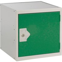 Link 51 Green Metal Cube Locker 450mm x 450mm x 450mm