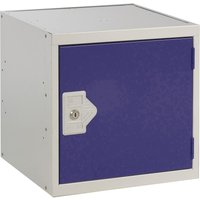 Link 51 Dark Blue Metal Cube Locker 450mm x 450mm x 450mm