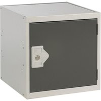 Link 51 Dark Grey Metal Cube Locker 450mm x 450mm x 450mm