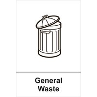 Recycling General Waste 1.2mm Recyclable PP 150 x 200mm 18121