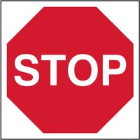 Stop Sign, 3mm Foamex Board, 400mm x 400mm 4331