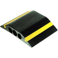 RS PRO 4.5 m Black, Yellow Cable Cover in Rubber, 23 mm ID