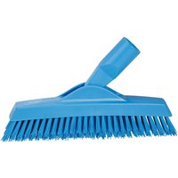Vikan Hard Bristle Blue Scrubbing Brush Blue, 40 mm bristle length, Polyester bristle material