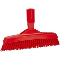 Vikan Hard Bristle Red Scrubbing Brush Red, 40 mm bristle length, Polyester bristle material