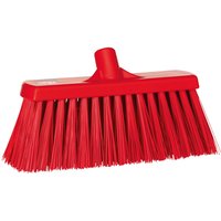 Vikan Broom, Red With Polyethylene Terephthalate Bristles for Food and Industrial Applications, Wet Floors