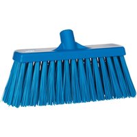 Vikan Broom, Blue With Polyethylene Terephthalate Bristles for Food and Industrial Applications, Wet Floors
