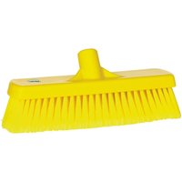 Vikan Broom, Yellow With Polyethylene Terephthalate Bristles for Dry Areas, Wet Areas