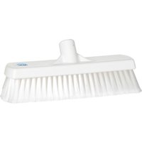 Vikan Broom, White With Polyethylene Terephthalate Bristles for Wet Areas, Dry Areas