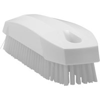 Vikan Hard Bristle White Scrubbing Brush White, 17 mm bristle length, Polyethylene Terephthalate bristle material