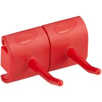 Vikan Hygienic Red Polypropylene Double-Hook