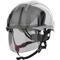 JSP EVOVISTAshield Yellow Safety Helmet Chin Strap Included Ventilated Adjustable